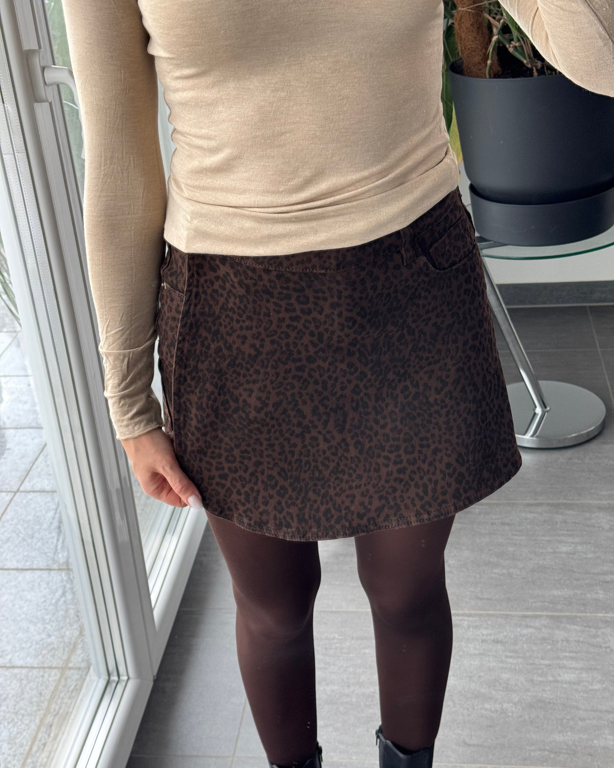 Skort Leo love Braun